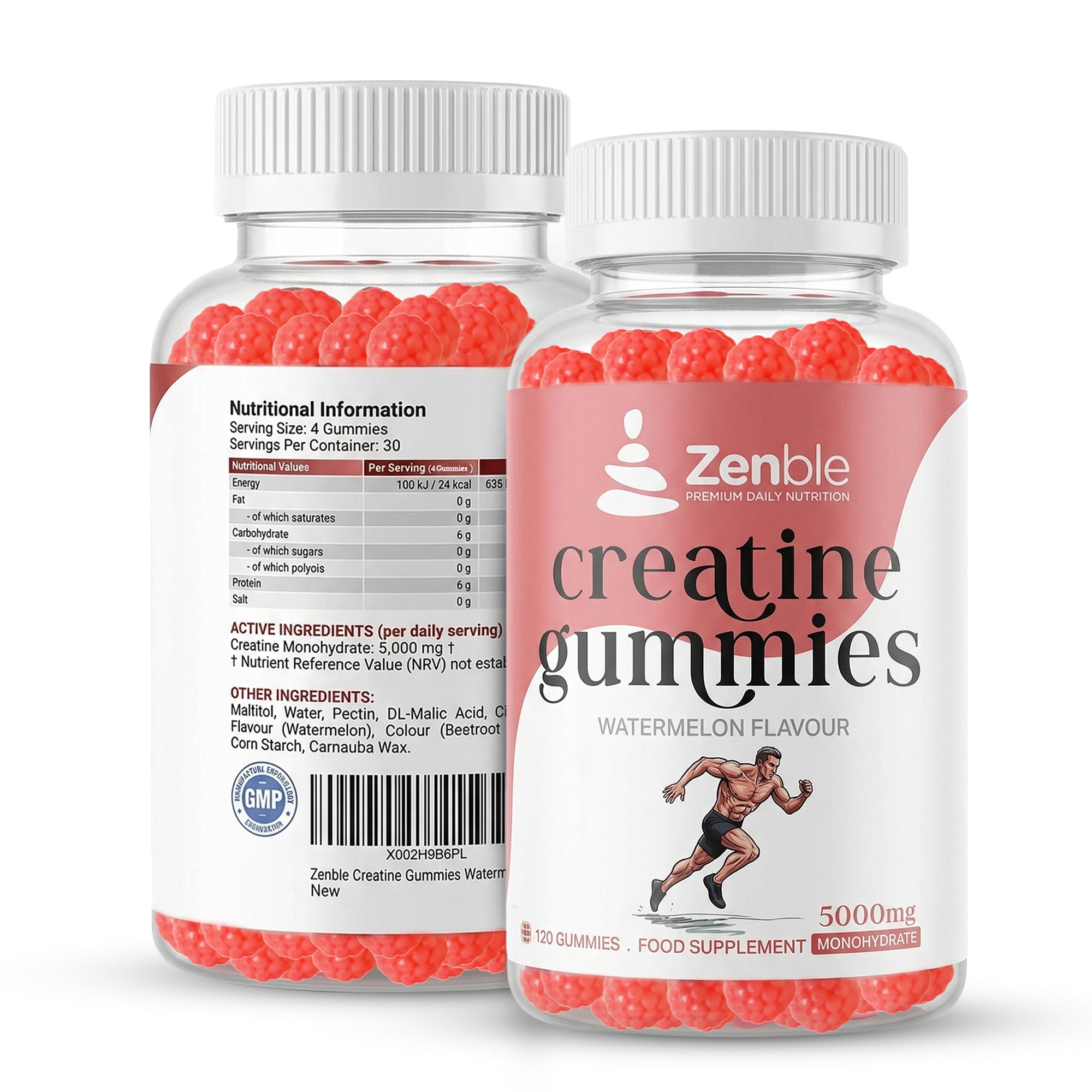 Creatine Monohydrate Gummies 5g | For Men & Women | 120 Gummies