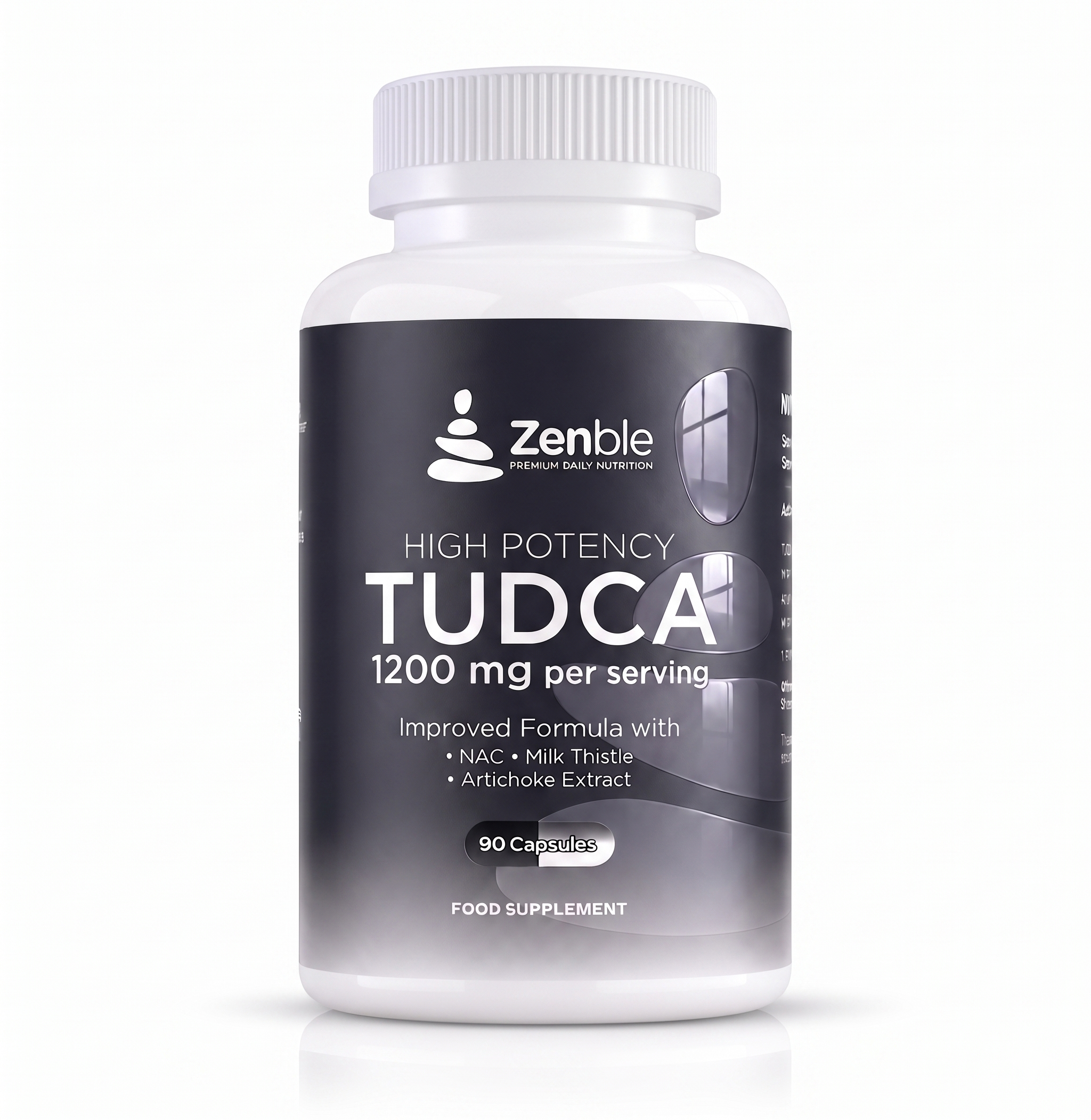TUDCA 1200mg | Tauroursodeoxycholic Acid | With NAC, Milk Thistle & Artichoke Extract | High Potency Formula